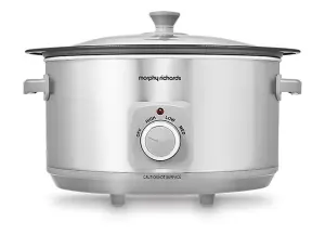 Morphy Richards Brushed Stainless Steel 6.5L Slow Cooker