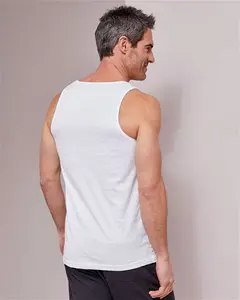 Cotton Traders Men's 3 Pack Sleeveless Vests In White - Size Extra Large