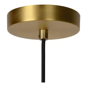 Lucide Firmin Classic Pendant Light 20cm - 1xE27 - Matt Gold, Brass