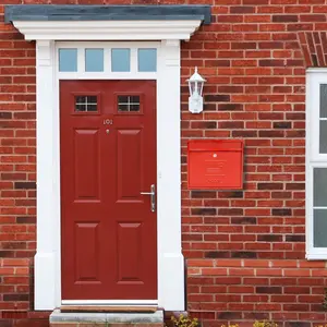 Elegance Locking Wall Mounted Letter Box Red