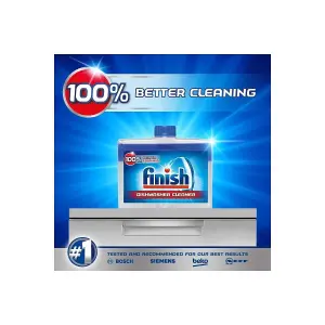 4 x Finish Dishwasher Cleaner Original Twin Removes Grease And Limescale 250ml