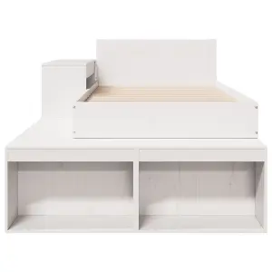 Berkfield Bed Frame without Mattress White 90x200 cm Solid Wood Pine