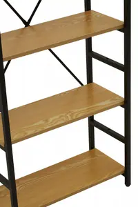 Interiors by Premier Laxton 5 Tier Light Yellow Shelf Unit