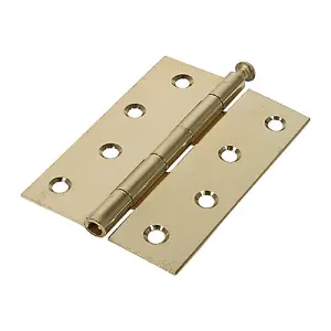 TIMCO Butt Hinges Loose Pin (1840) Steel Electro Brass - 100 x 71