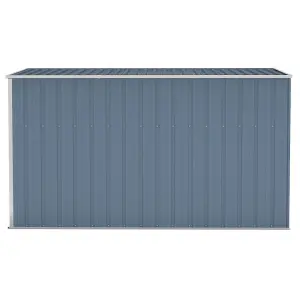 Berkfield Wall-mounted Garden Shed Grey 118x288x178 cm Galvanised Steel