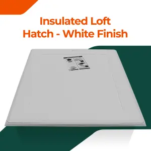 Loft Access Door Hinged Insulated Top Loft GL250 Trap Door Easy Opening Attic Hatch Door 0.56 x 0.72m