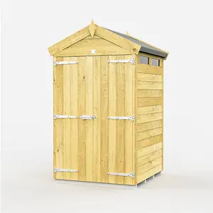 DIY Sheds 4x4 Apex Security Shed - Double Door