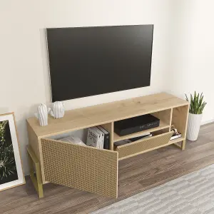 Decorotika - Utopia TV Stand TV Unit TV Cabinet with Shelves and One Cabinet