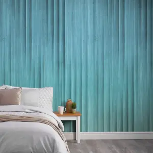 Grandeco Flashy Concrete Blue Ombre 3 panel repeatable Textured Mural, 2.8 x 1.59m