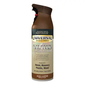 Rust-Oleum Universal Aged copper effect Multi-surface Protector Spray paint, 400ml