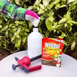 Weedol Rapid Weed Killer Liquid Concentrate 12 Tubes Treats 120m2 Weed Control