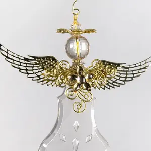 Long Acrylic Glass Angel Hanging Figurine Ornament