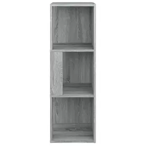 Berkfield Corner Cabinet Grey Sonoma 33x33x100 cm Engineered Wood