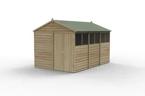 4LIFE Apex Shed 8x12 - Double Door - 6 Window