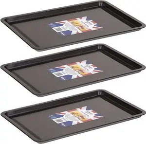 Wham Non-Stick Baking Tray (Set Of 3 (32X23x1.5 Cm)),F35