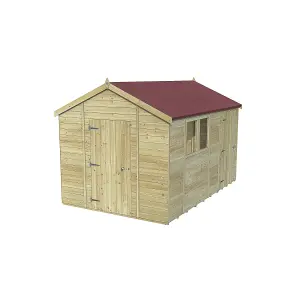 Forest Garden Timberdale 12x8 ft Apex Wooden Shed with floor - Assembly service included