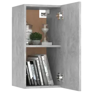 Berkfield TV Cabinet Concrete Grey 30.5x30x60 cm Engineered Wood