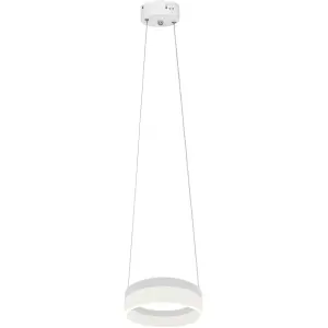 Milagro Ring 20CM LED Designer Pendant Lamp A Stunning Centrepiece Formed From A Hypnotic White Circular 121W(60W) LED Hoop