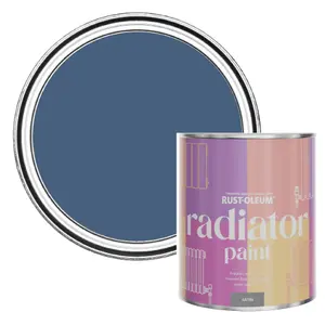 Rust-Oleum Ink Blue Satin Radiator Paint 750ml