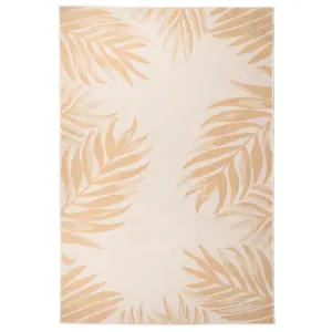 Berkfield Outdoor Flatweave Rug 160x230 cm Leaf Pattern