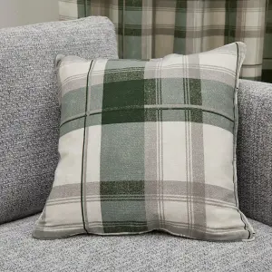 Balmoral Tartan Warm Woven Check 100% Cotton Filled Cushion