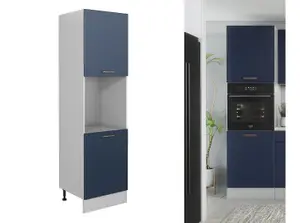 600 Kitchen Tall Oven Housing Unit Cupboard Cabinet 60cm Navy Dark Blue Nora