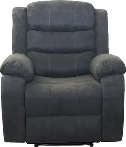 Grey Fabric Boston Manual Latch Fabric Recliner Armchair In Grey | Manual | Furniture Online