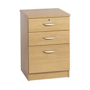 3 Drawer Filing Cabinet Classic Oak