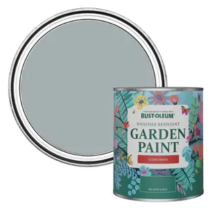 Rust-Oleum Mineral Grey Gloss Garden Paint 750ml