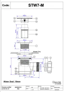 McAlpine STW7-M 19mm Water Seal Shower Trap with Universal Outlet