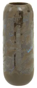 Interiors by Premier Brown Vase, Boho Chic Decorative Vase, Modern and Contemporary Stoneware Tall Vase, Large Vase for Homes