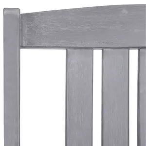 Berkfield Garden Chairs 4 pcs Solid Acacia Wood Grey