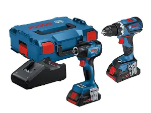 Bosch Professional Twin Pack 18V Drill and Impact Driver with ProCORE18V Batteries