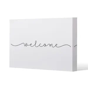 Text Welcome (Canvas Print) / 152 x 101 x 4cm