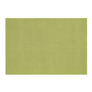 Woven Indoor Outdoor Washable Plain Reversible Rug Green - 120cm x 170cm