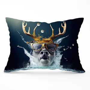 Stag Splashart Cushions 33cm x 48cm