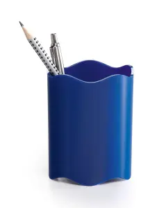 Durable TREND Pen Pot Pencil Holder Desk Tidy Organizer Cup - Blue