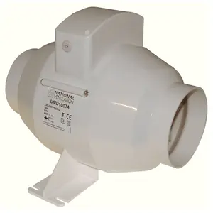 National Ventilation UMD100TA Mixed Flow In-Line Extractor Fan (Timer Model)