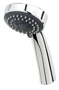 Triton Chrome effect 3-spray pattern Shower head, 230mm