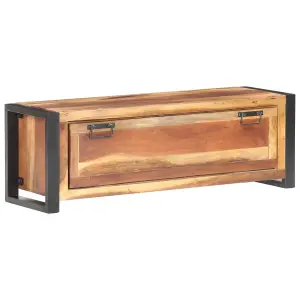 Berkfield Shoe Cabinet 120x35x40 cm Solid Wood