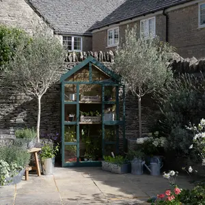 Forest Garden Georgian wall Greenhouse with Auto vent