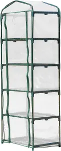 Garden Store Direct Outdoor Garden Grow House With Clear PVC Cover Plant Greenhouses - 5-Tier