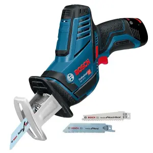 Bosch GSB 120-LI 12v Combi Hammer Drill 2 Speed 2x2ah +GSA 12v Reciprocating Saw