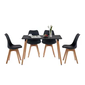 Nero 4 - Person Dining Set Black / Black