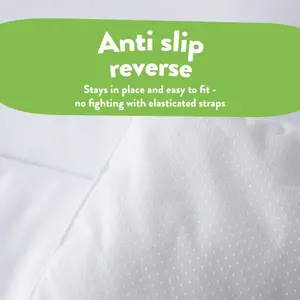 Sleep Soundly Anti Allergy Single Mattress Topper Non-Slip Mattress Cover Ideal for Caravan Machine Washable