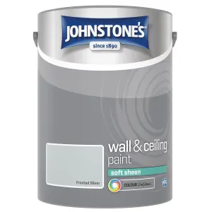 Johnstone's Wall & Ceiling Frosted Silver Soft Sheen Paint - 5L