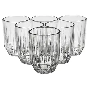 URBNLIVING 300ml Glass Drinking Tumblers Cups Whiskey Water Highball Set of 6