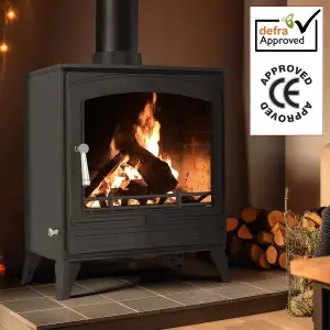 8.5kW Steel Eco Solid Multifuel Wood Burning Stove