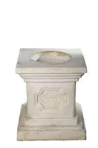 Pair of Large Edwardian Stone Vase on Plinths