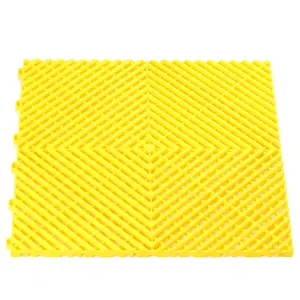 1m2 Vented Yellow Garage Floor Tiles